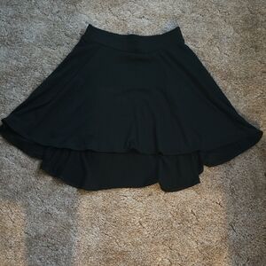 High Wasted, High Low Black Women's Skirt
